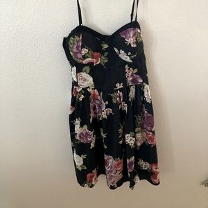 Band of Gypsies spaghetti strap floral mini dress